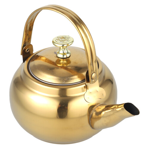 Edelstahl-Wasserkocher mit Pfeife und Filter, 1,0 l 1