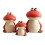 Frog Figurine Ceramic Animal Sculpture 3 pcs 4