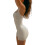 Women's unitard white halter neck sleeveless 3