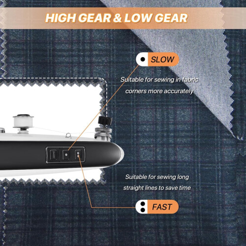 Handheld Sewing Machine Electric Two-Speed Mini 1pc 1