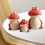 Frog Figurine Ceramic Animal Sculpture 3 pcs 7
