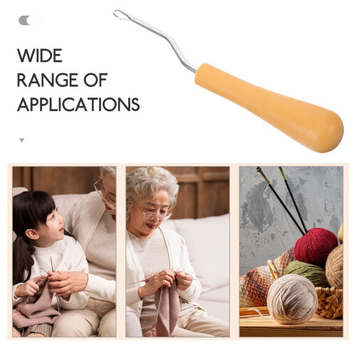 Ergonomic Crochet Hook for Sweater and Carpet Knitting 1