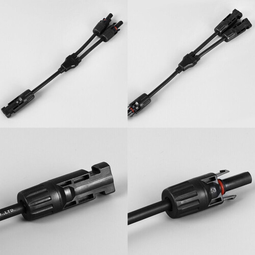 Solar Y-branch parallel adapter cable waterproof 2-4 pcs