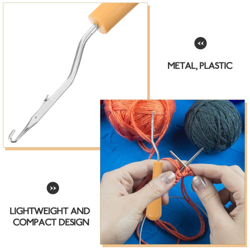 Ergonomic Crochet Hook for Sweater and Carpet Knitting 2
