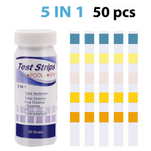 Pool Test Strips pH Chlorine Bromine Alkalinity Hardness 50