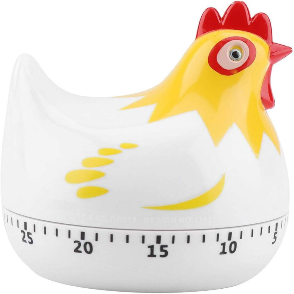 Chicken Pattern Kitchen Timer White 1 Count