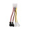 Molex to 3-Pin Fan Power Adapter Cable 4 Pin 1