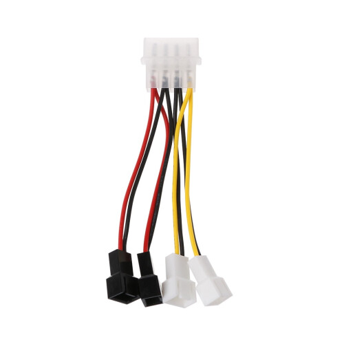 Molex to 3-Pin Fan Power Adapter Cable 4 Pin