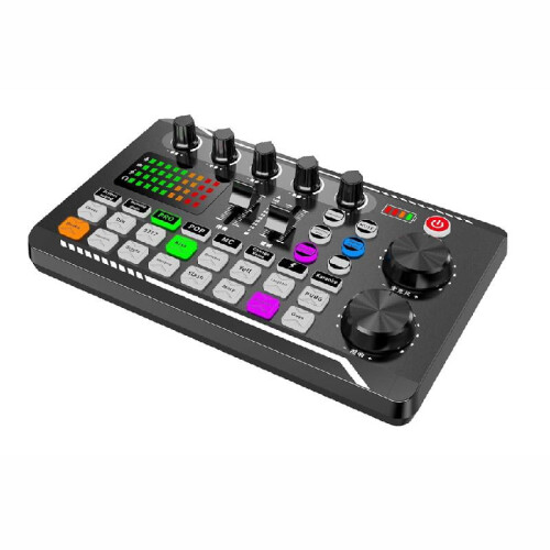 Audio Interface F998 USB Sound Card with 3.5mm Mic