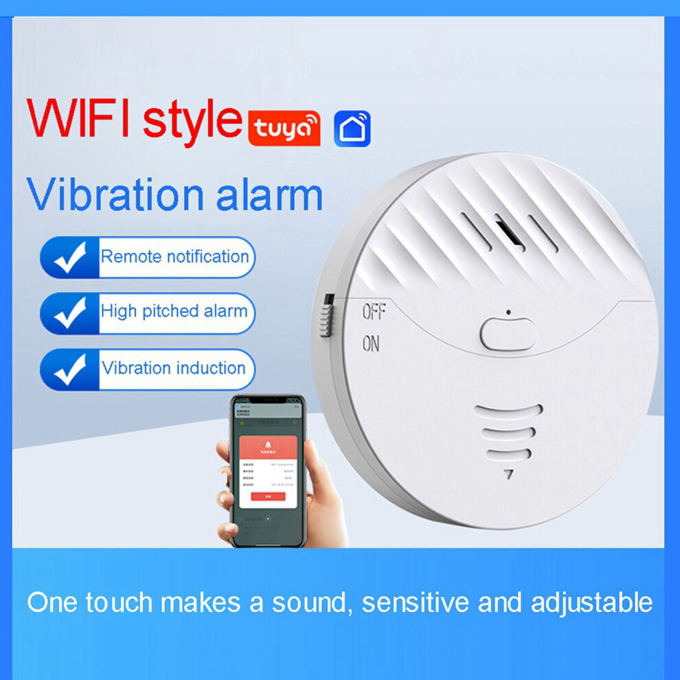 Smart Tuya Door Window Vibration Sensor Alarm 130Db 393040989313