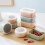 Kitchen Food Storage Container Round Rectangle1Pack 3