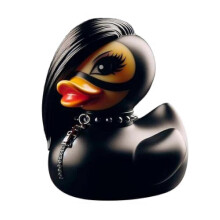 (D) Duckieville Ducks, Dark Punk Gothic Style Ducks, Handsome Ducks Ornaments