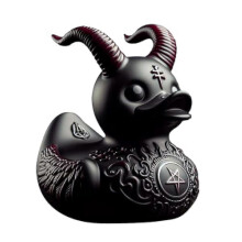 (A) Duckieville Ducks, Dark Punk Gothic Style Ducks, Handsome Ducks Ornaments
