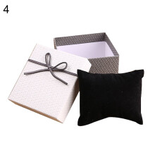 Mode Bowknot Square Mesh Flera Färger Smycken Presentförpackning Förvaringslåda