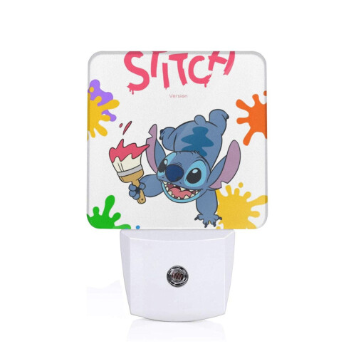 Anime Stitch Night Light Wall Plug Dusk to Dawn Sensor