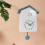 Cuckoo Wall Clock Grey with Bird Sounds and Pendulum 6