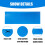 Swimming Pool Ladder Mat Blue Non-Slip Protective Step Pad 6