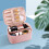 Make-uptas zwart, draagbare cosmetica-organizer met grote capaciteit 5