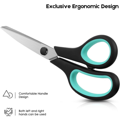 Heavy Duty Scissors with Sharp Blades and Comfort Grip 8 1