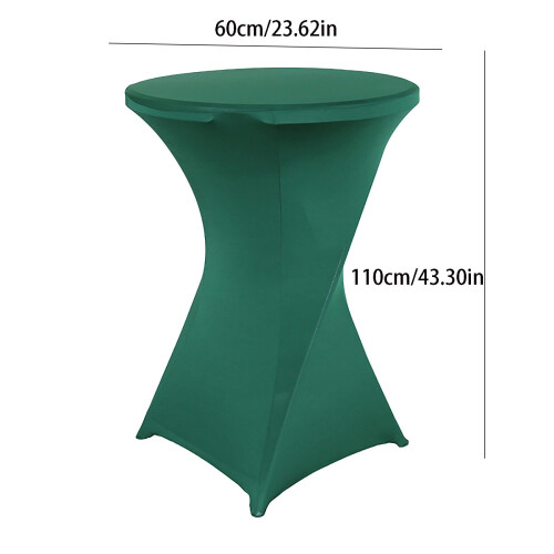 Polyester Round Tablecloth Bright Red 60x110cm 1 Piece 1