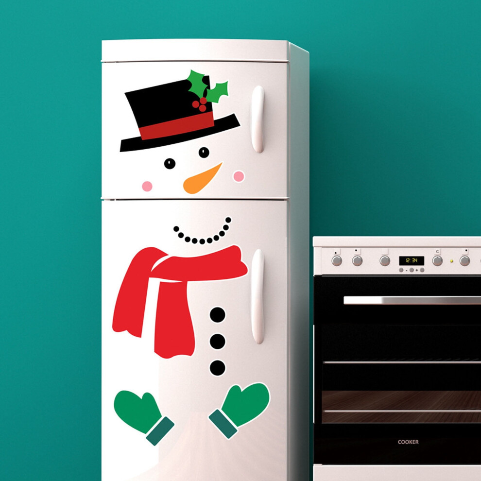 Christmas Snowman Magnetic Fridge Sticker 1 Piece 946140438993
