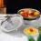 Stainless Steel Vegetable Chopper Bowl 28cm 3-Piece 7
