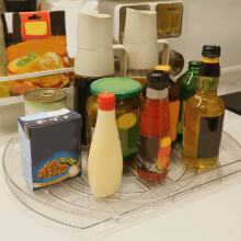 Refrigerator Turntable Clear Square Organizer 1 Pack