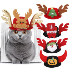 Christmas pet hat for cats and dogs, 1 piece