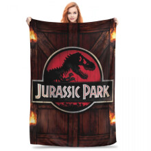 Jurassic World dinosaur fleece blanket 50x60 inches