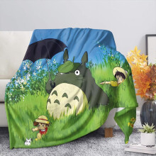 My Neighbor Totoro Flannel Blanket Soft Lightweight
