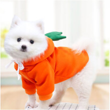 Jacenvly dog clothes and beds fleece medium large orange