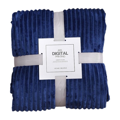 Coral Magic Sapphire Blue Flannel Blanket 70x100cm 1
