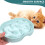 Slow-feeding pet bowl white non-slip1piece 3