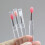 Pinceau à paupières multifonctionnel en silicone léger avec 3