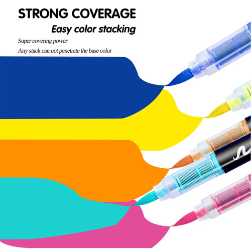 Acrylic Paint Pens Soft Brush Tip 24 Colors 2