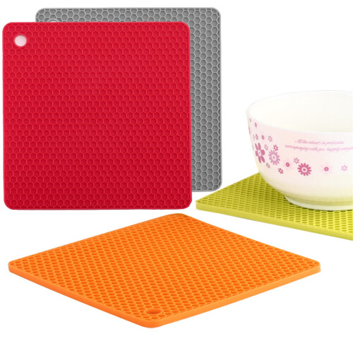 Siliconen onderlegger, vierkant, isolatiemat (4 stuks) 1