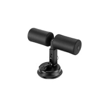 Ab Training Auxiliary Device,Portable Sit up Exercise Equipment for Abs Home Gym,Single suction cup single bar black