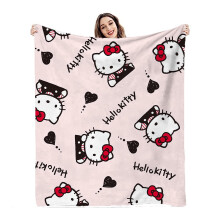 Hello Kitty pink flannel blanket 50x60 inches
