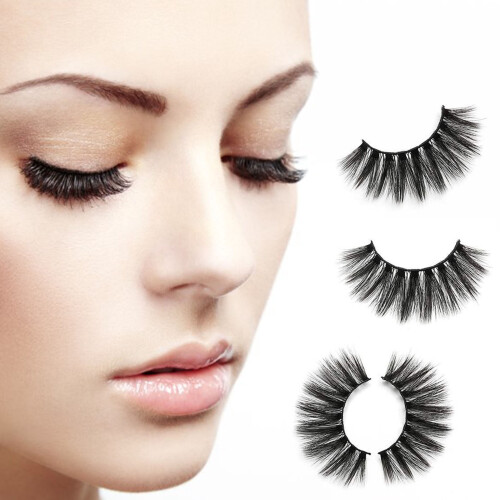 False Eyelashes Natural Thick Messy 1 Pair 2