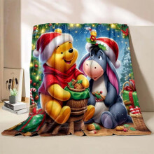 Winnie the Pooh Christmas blanket soft warm 150x200cm