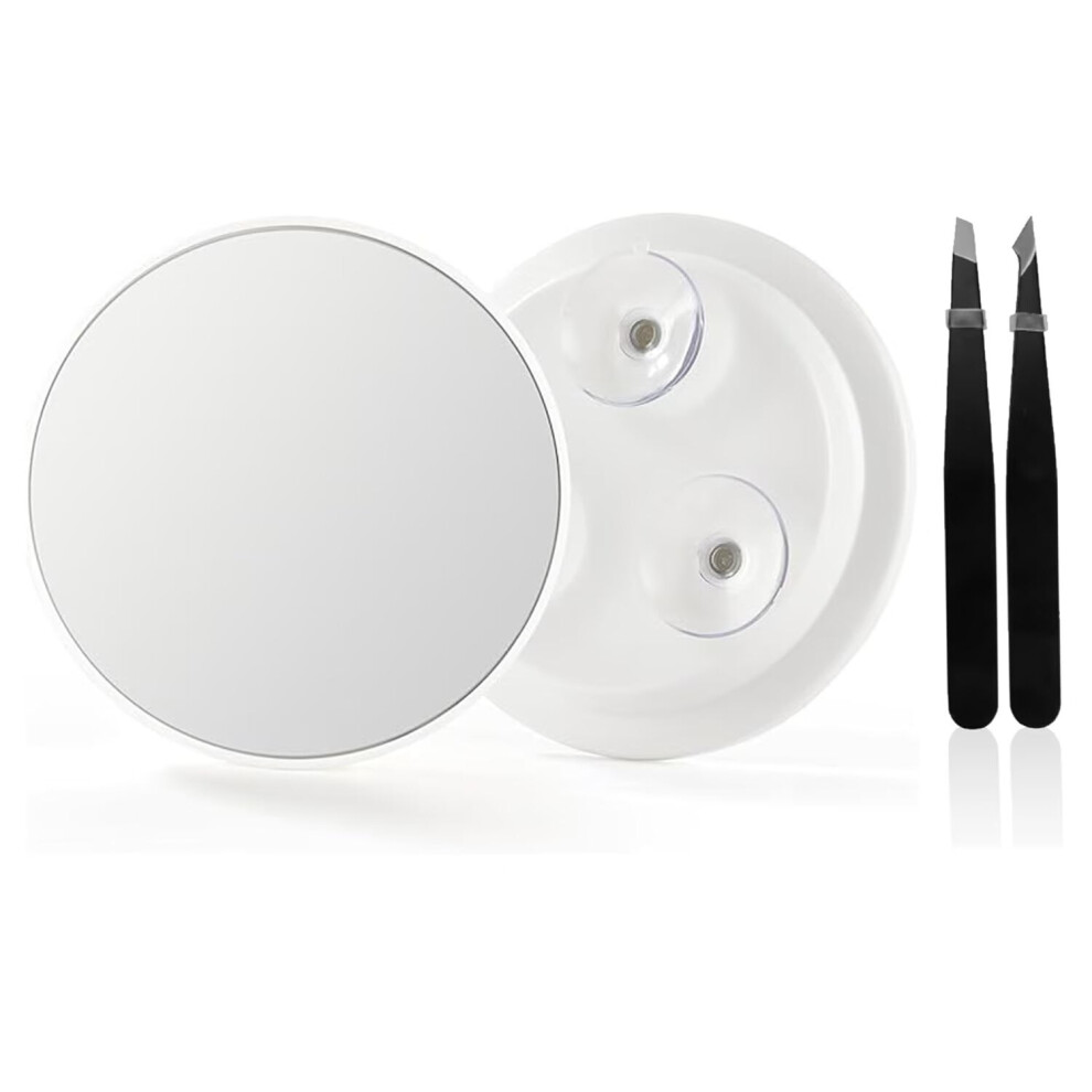 Rechargeable Travel Makeup Mirror with Lights 10X/1X
