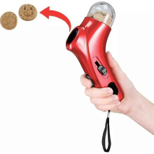 (Bright red) Cat Treat Gun,Cat Treat Gun Shooter,Pet Treat Launcher,Snack Slinger Dog or Cat