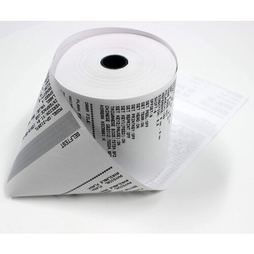 Lämpökuittipaperirullat 3 1/8 x 120 jalkaa 2