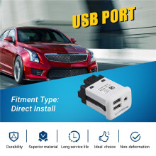 Audio Player Receptacle AUX Interface 2 USB Port 1 for ATS CTS 13516724 13535247 13526855