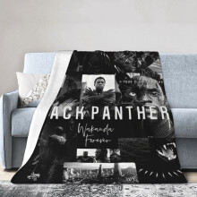 Black Panther anime fleece blanket 60 x 50 inches