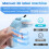 Portable 3D embossing label printer blue 12965 4