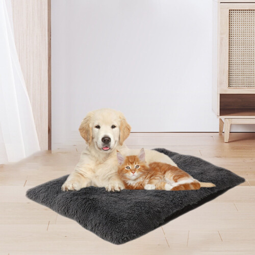 Jacenvly Dog Crate Pad Plush Calming Bed 1 Pack