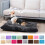 Jacenvly plush dog kennel bed purple 1