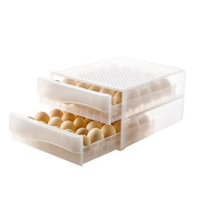 Transparent Double-Layer Egg Storage Box for Kitchen