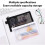 Keeplus transparent mesh pencil case zippered large capacity 4